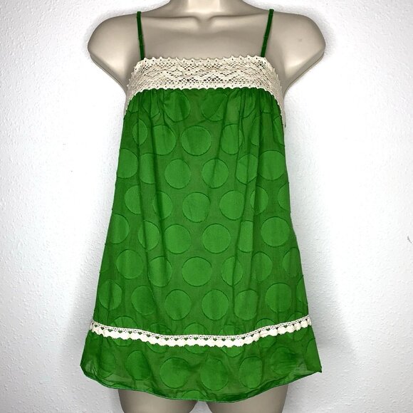 Y2K Girl Talk Cottagecore Gypsy Crochet Lace Cami TANK TOP XS Ganguro Fruit Boho - Picture 1 of 4